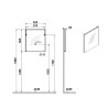 Hangend badkamermeubel 80cm wastafel 2 lades LED spiegel Root VitrA M Karakteristieken