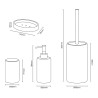 Set badkameraccessoires keramiek zeepdispenser tandenborstelhouder Floral Aanbod