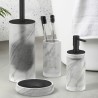 Badkameraccessoires zeephouder en tandenborstelhouder van matglas Marmor Aanbieding