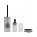 Badkameraccessoires zeephouder en tandenborstelhouder van matglas Marmor Verkoop