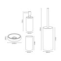Badkameraccessoires zeephouder en tandenborstelhouder van matglas Marmor Aanbod