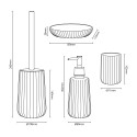 Badkameraccessoires tandenborstelhouder zeepdispenser van glas Retro Aanbod