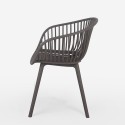 Moderne stoel Philis met armleuningen voor tuin, keuken of eetkamer Keuze