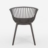 Moderne stoel Philis met armleuningen voor tuin, keuken of eetkamer Model