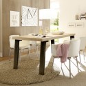 Industriële eettafel 190x90cm hout en ijzer Makani Palma Aanbieding