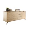Moderne houten dressoir met 3 deuren en 3 lades, 206 cm Ekolu Palma Aanbod