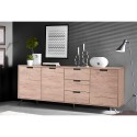 Moderne houten dressoir met 3 deuren en 3 lades, 206 cm Ekolu Palma Korting
