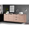Moderne houten dressoir met 3 deuren en 3 lades, 206 cm Ekolu Palma Korting
