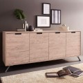 Buffetkast woonkamer dressoir 4 deuren opbergruimte 206cm hout Kalua Palma Aanbieding