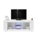 Glanzend wit modern woonkamer TV-meubel 2 deuren Nolux Wh Basic Korting