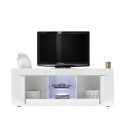 TV-meubel wit glanzend met 2 deuren Nolux Wh Basic - modern woonkamerontwerp Korting