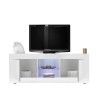 TV-meubel wit glanzend met 2 deuren Nolux Wh Basic - modern woonkamerontwerp Korting
