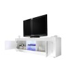 Glanzend wit modern woonkamer TV-meubel 2 deuren Nolux Wh Basic Kortingen