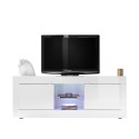 Glanzend wit modern woonkamer TV-meubel 2 deuren Nolux Wh Basic Catalogus