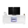 Glanzend wit modern woonkamer TV-meubel 2 deuren Nolux Wh Basic Catalogus