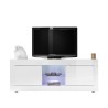 TV-meubel wit glanzend met 2 deuren Nolux Wh Basic - modern woonkamerontwerp Catalogus