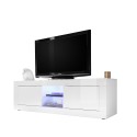 TV-meubel wit glanzend met 2 deuren Nolux Wh Basic - modern woonkamerontwerp Aanbod