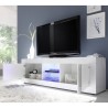 TV-meubel wit glanzend met 2 deuren Nolux Wh Basic - modern woonkamerontwerp Voorraad