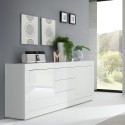 Witte hoogglans dressoir Tribus Wh Basic met 2 deuren en 3 lades Catalogus