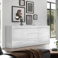 Witte hoogglans dressoir Tribus Wh Basic met 2 deuren en 3 lades Aanbieding