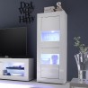 Vitrinekast wit hoogglans modern design woonkamer Nina Wh Basic Aanbieding