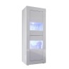 Vitrinekast wit hoogglans modern design woonkamer Nina Wh Basic Kortingen