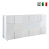 Dressoir design dambord 3 deuren in hoogglans wit hout Dama Wh S Verkoop