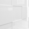 Dressoir design dambord 3 deuren in hoogglans wit hout Dama Wh S Kortingen