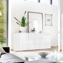 Dressoir design dambord 3 deuren in hoogglans wit hout Dama Wh S Catalogus