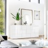 Dressoir design dambord 3 deuren in hoogglans wit hout Dama Wh S Catalogus