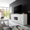 Witte glanzende dressoir eetkamer 2 deuren 2 lades Dama Wh M Prijs