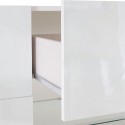 Witte glanzende dressoir eetkamer 2 deuren 2 lades Dama Wh M Voorraad