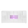 Witte glanzende dressoir eetkamer 2 deuren 2 lades Dama Wh M Catalogus