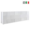 Moderne dressoir 4 deuren hoogglans wit 241cm Dama Wh XL Verkoop