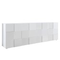 Moderne dressoir 4 deuren hoogglans wit 241cm Dama Wh XL Aanbod