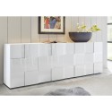 Moderne dressoir 4 deuren hoogglans wit 241cm Dama Wh XL Catalogus