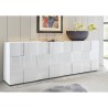 Moderne dressoir 4 deuren hoogglans wit 241cm Dama Wh XL Catalogus