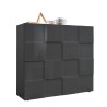 Moderne hoge kast woonkamer opbergkast 2 deuren 121cm Dama Lola Rt Aanbod