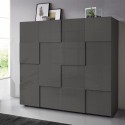Moderne hoge kast woonkamer opbergkast 2 deuren 121cm Dama Lola Rt Kortingen
