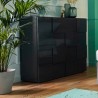 Moderne hoge kast woonkamer opbergkast 2 deuren 121cm Dama Lola Rt Voorraad