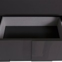 Moderne dressoir woonkamer 2 deuren 4 lades glanzend antraciet Dama Rt L Keuze