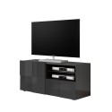 Moderne TV-meubel met deur en lade antraciet Petite Rt Dama Aanbod