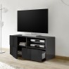 Modern TV-meubel met geblokte ladedeur antraciet Petite Rt Dama Kortingen