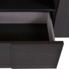 Moderne antraciet glanzende dressoir voor woonkamer met 2 deuren en 2 lades Dama Rt M Korting