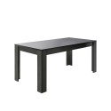Moderne eettafel 180x90cm glanzend antraciet Pandor Dama Aanbod