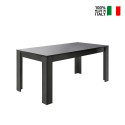 Moderne eettafel 180x90cm glanzend antraciet Pandor Dama Verkoop