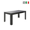 Moderne eettafel 180x90cm glanzend antraciet Pandor Dama Verkoop