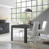 Moderne eettafel 180x90cm glanzend antraciet Pandor Dama Korting