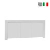 Glanzend wit houten 3-deurs keukenbuffet 160cm Amalfi Wh S Verkoop