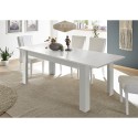 Glanzend witte moderne uitschuifbare tafel 90x137-185cm Lit Amalfi Catalogus